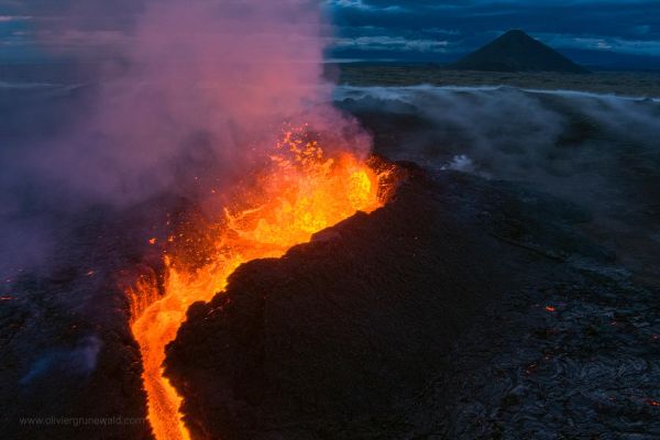 Litli Hrutur la nouvelle éruption Islandaise